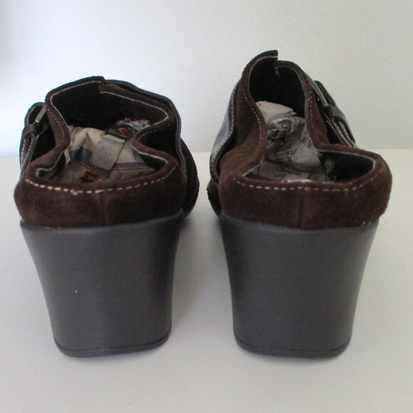 Aerosoles "Storyteller" Womens Brown Suede Mule w/2" Wedge Heel NWOB - Size 7.5M - Picture 7 of 8